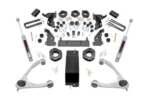 GMC Sierra 1500 Suspension Lift Kit - Rough Country - 4.75 Inch Combo with N3 Shocks and MOOG Ball Joints - '14-'15